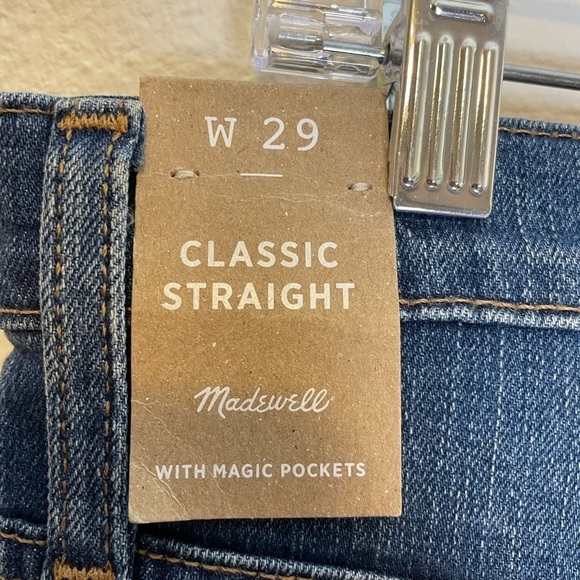 Madewell Distressed Classic Straight Jeans - Picture 8 of 9